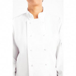 Giacca da cucina unisex bianca a maniche lunghe Vegas - Taglia L - Whites Chefs Clothing - Fourniresto