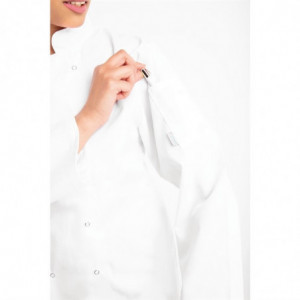 Unisex White Long Sleeve Vegas Kitchen Jacket - Size XXL - Whites Chefs Clothing - Fourniresto