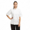 Giacca da cucina unisex bianca a maniche corte Vegas - Taglia Xs - Abbigliamento da chef Whites - Fourniresto