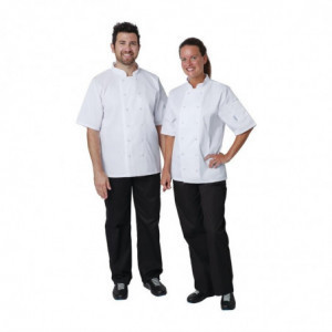 Veste De Cuisine Mixte Blanche À Manches Courtes Vegas - Taille Xxl - Whites Chefs Clothing - Fourniresto