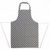 Tablier Bavette À Carreaux Noirs Et Blancs 970 X 710 Mm  - Whites Chefs Clothing - Fourniresto