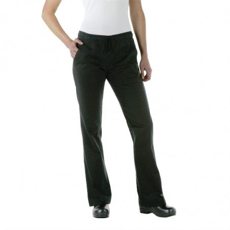 Pantaloni da cucina da donna neri Executive - Taglia S - Chef Works - Fourniresto