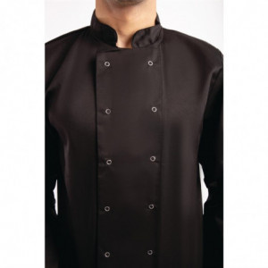 Giacca da cucina unisex nera a maniche lunghe Vegas - Taglia Xs - Whites Chefs Clothing - Fourniresto