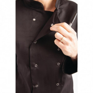 Unisex Black Long Sleeve Vegas Kitchen Jacket - Size Xs - Whites Chefs Clothing - Fourniresto