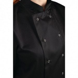 Giacca da cucina unisex nera a maniche corte Vegas - Taglia M - Whites Chefs Clothing - Fourniresto