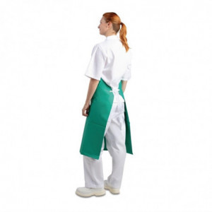 Grembiule Bavaglia Impermeabile Molto Resistente Verde 1070 X 910 Mm - Abbigliamento per Chef Whites - Fourniresto