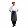 Blue and White Striped Kitchen Apron 760 x 920 mm - Whites Chefs Clothing - Fourniresto