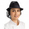 Cappello Trilby Blu Navy con Rete - Taglia L 590 mm - FourniResto - Fourniresto