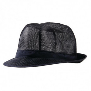 Cappello Trilby Blu Navy con Rete - Taglia L 590 mm - FourniResto - Fourniresto