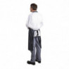 Tablier Bavette Extra Long Sans Poche Rayé Marine Et Blanc  - Whites Chefs Clothing - Fourniresto