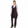 Grembiule Bavaglia Tuxedo Nero in Policotone 698 x 838 mm - Chef Works - Fourniresto