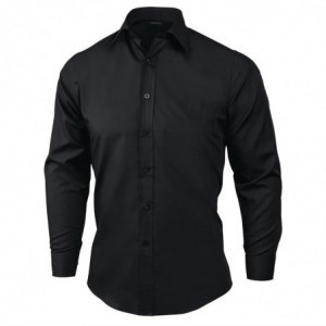 Chemise Habillée Mixte Noire - Taille S - Chef Works - Fourniresto