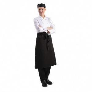 Grembiule Standard Nero in Policotone 914 x 762 mm - Whites Chefs Clothing - Fourniresto