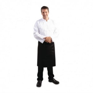 Grembiule da cameriere standard nero 1000 x 700 mm - Whites Chefs Clothing - Fourniresto