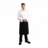 Grembiule da cameriere standard nero 1000 x 700 mm - Whites Chefs Clothing - Fourniresto