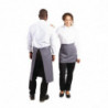 Grembiule da cameriere grigio antracite in policotone 1000 x 700 mm - Whites Chefs Clothing - Fourniresto