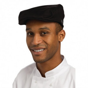 Cappellino nero alla moda con fascia interna assorbente - Taglia L/XL - Chef Works - Fourniresto