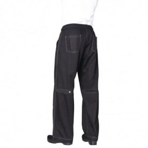 Pantaloni da cucina unisex Baggy neri - Taglia L - Chef Works - Fourniresto