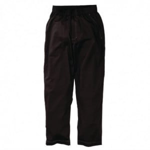 Pantaloni da cucina unisex Baggy neri - Taglia L - Chef Works - Fourniresto