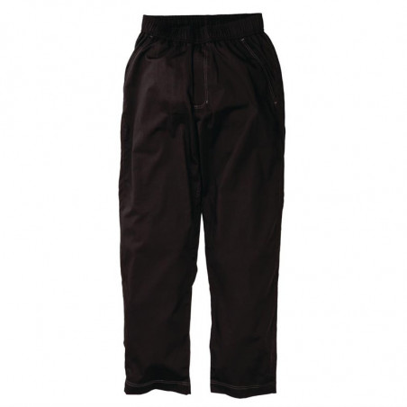 Pantaloni da cucina unisex Baggy neri - Taglia L - Chef Works - Fourniresto