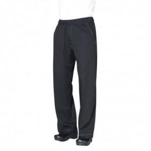 Pantaloni da cucina unisex Baggy neri - Taglia M - Chef Works - Fourniresto