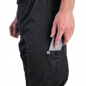 Pantaloni da cucina unisex Fit Cargo neri - Taglia L - Chef Works - Fourniresto