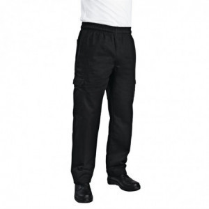 Pantaloni da cucina unisex Fit Cargo neri - Taglia M - Chef Works - Fourniresto