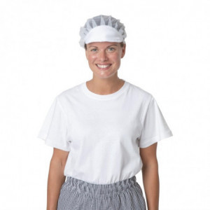 Charlotte in nylon bianco - Taglia unica - Abbigliamento per chef Whites - Fourniresto