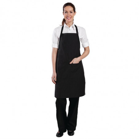 Bib Apron with Fine Stripes 610 x 850 mm - Chef Works - Fourniresto