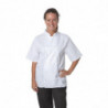 White Short Sleeve Boston Kitchen Jacket - Size L - Whites Chefs Clothing - Fourniresto