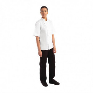 Giacca da cucina bianca a maniche corte Boston - Taglia L - Whites Chefs Clothing - Fourniresto