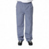 Pantaloni da cucina unisex Vegas a quadretti blu e bianchi - Taglia L - Whites Chefs Clothing - Fourniresto