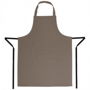 Grembiule Bavaglino Marrone Chiaro in Policotone 711 x 965 mm - Whites Chefs Clothing - Fourniresto