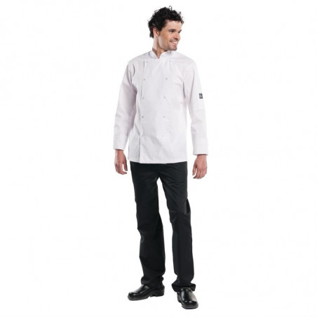 Pantaloni da cucina larghi e caldi neri davanti - Taglia L - FourniResto - Fourniresto