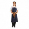 Grembiule da cameriere in denim blu con cintura in cotone 1000 x 700 mm - Whites Chefs Clothing - Fourniresto