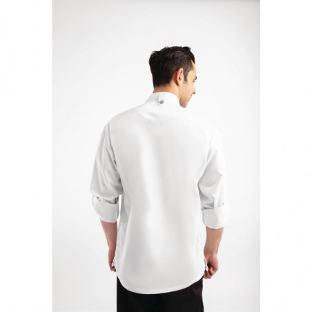 Giacca da cucina unisex con zip bianca Hartford - Taglia S - Chef Works - Fourniresto