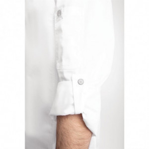 Veste de Cuisine Mixte à Fermeture Eclair Blanche Hartford - Taille XS - Chef Works - Fourniresto