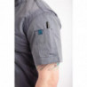 Giacca da cucina unisex a maniche corte con zip blu inchiostro - Taglia L - Chef Works - Fourniresto