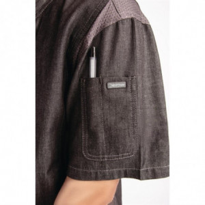 Giacca da cucina unisex in denim a maniche corte Urban Delancey - Taglia S - Chef Works - Fourniresto