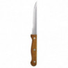 Coltello da carne con manico in legno lama dentata 215 mm - Lotto da 12 - Olympia - Fourniresto