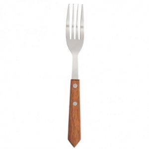 Meat Fork with Wooden Handle 200 mm - Set of 12 - Olympia - Fourniresto