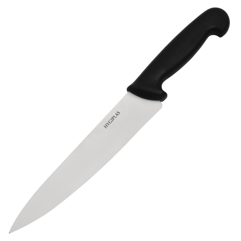 Coltello da cucina nero lama da 21,5 cm - Hygiplas - Fourniresto