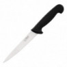 Coltello a filetto lama nera da 15 cm - Hygiplas - Fourniresto