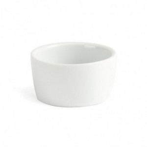 Vaso per burro bianco Whiteware 62 mm - Confezione da 12 - Olympia - Fourniresto