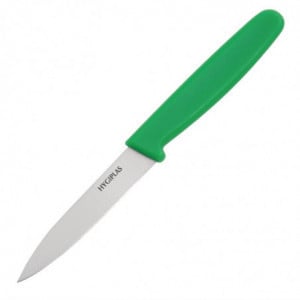 Coltello da ufficio lama verde 7,5 cm - Hygiplas - Fourniresto