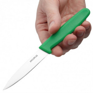 Coltello da ufficio lama verde 7,5 cm - Hygiplas - Fourniresto