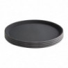 Plateau Rond Noir Antidérapant Ø 280 Mm - Olympia KRISTALLON - Fourniresto