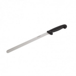 Couteau À Trancher Denté Noir Lame 30,5 Cm - Hygiplas - Fourniresto