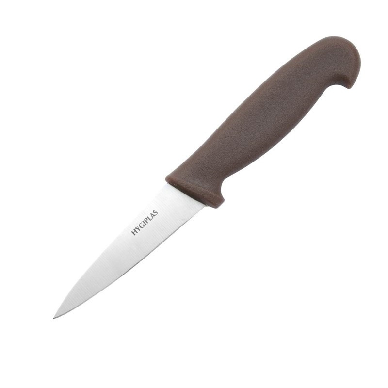 Couteau D'Office Marron Lame 9 Cm - Hygiplas - Fourniresto