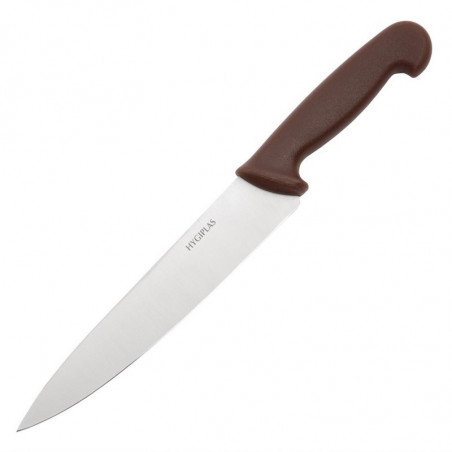 Coltello da cucina marrone lama 21,5 cm - Hygiplas - Fourniresto